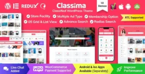 Classima Theme Classified Ads WordPress Theme
